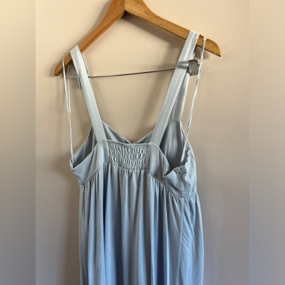 Zara Baby Blue Tiered Spaghetti Strap Dress β Size Large NWT - Picture 3 of 6
